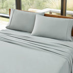 UGG Hedi Cali King Sheet Set - 4-Piece Luxury Cooling Sheets, Deep Pockets, Hypoallergenic, Mineral Green, Soft & Lightweight Bedding