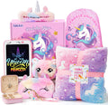 Golray 10 Pcs Unicorn Gifts For Girls Toys Christmas Birthday Gifts Kids Girls Age 3 4 5 6 7 8 9 12 With Glowing Blanket/Lcd Dra