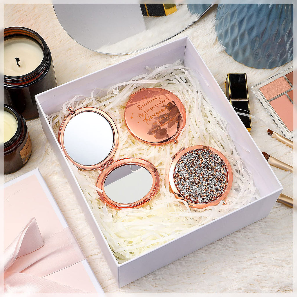 10 Pcs Inspirational Compact Mirror Sometimes You Forget You'Re Awesome Appreciation Thank You Gifts For Women Employee Coworker