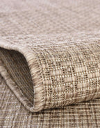 Unique Loom Collection Casual Transitional Solid Heathered Indoor/Outdoor Flatweave Area Rug (2' X 3' 1'' Rectangle, Beige/Ivory