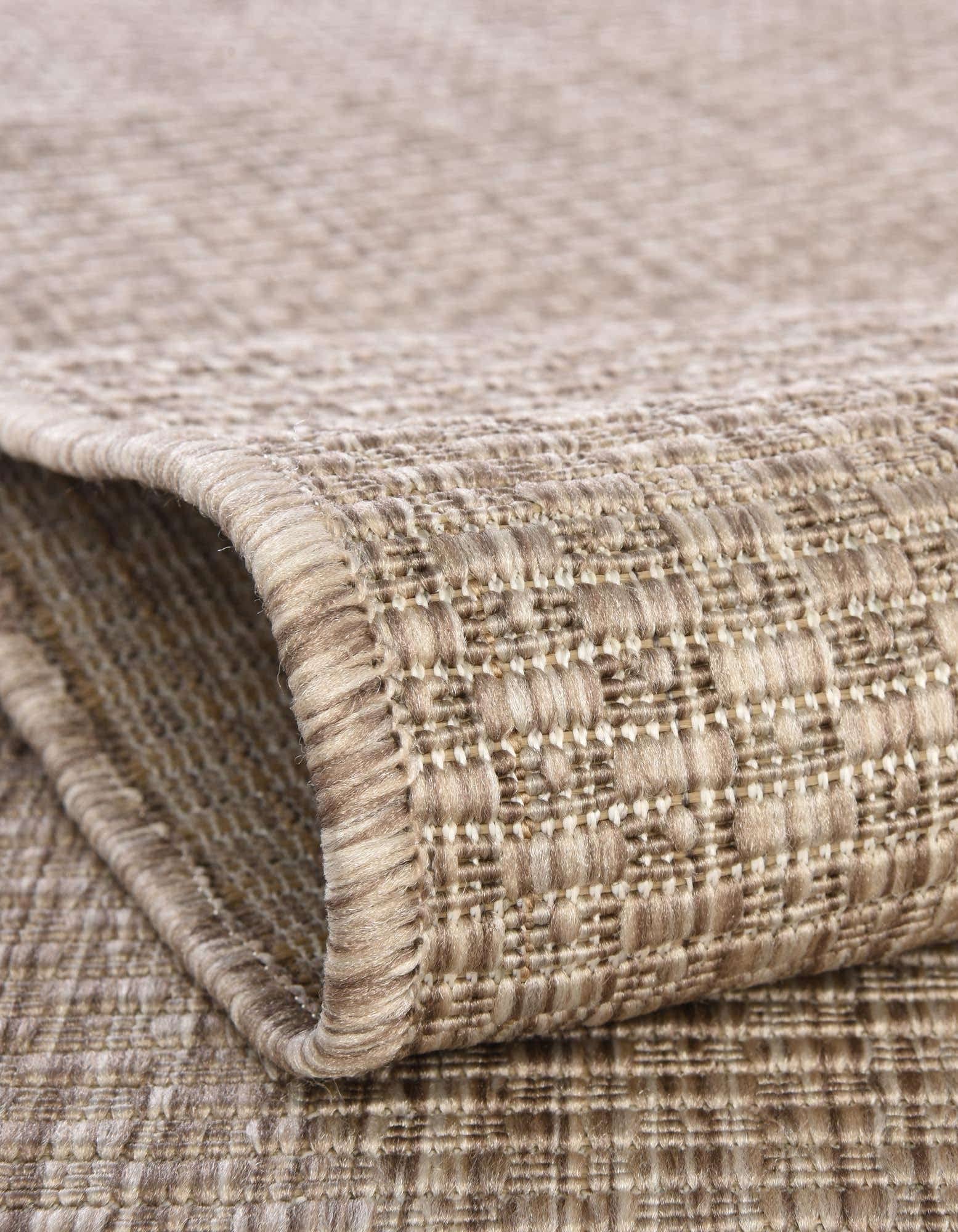 Unique Loom Collection Casual Transitional Solid Heathered Indoor/Outdoor Flatweave Area Rug (2' X 3' 1'' Rectangle, Beige/Ivory