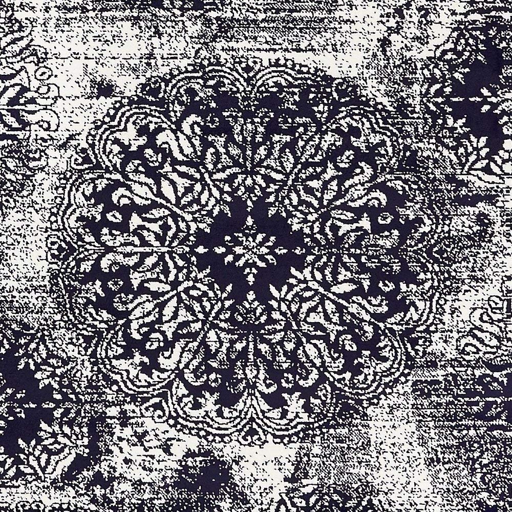 Unique Loom Sofia Collection Area Rug - Grand (7 10 x 10 Rectangle, Navy Blue/ Ivory)