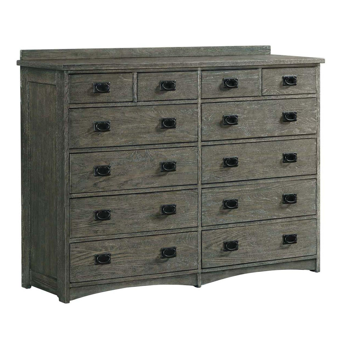 Intercon Oak Park 12 Drawer Dresser, Dark Gray