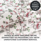 Great Bay Home 3 Piece 100% Turkish Cotton Twin Winter Lodge Flannel Sheet Set | Cotton Printed Bedding Sheets & Pillowcases | D