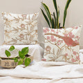 Brick Home Floral Printed Poly Cotton Cushion Covers (24 X 24 Inches With Filler (Set Of 2), Design1)