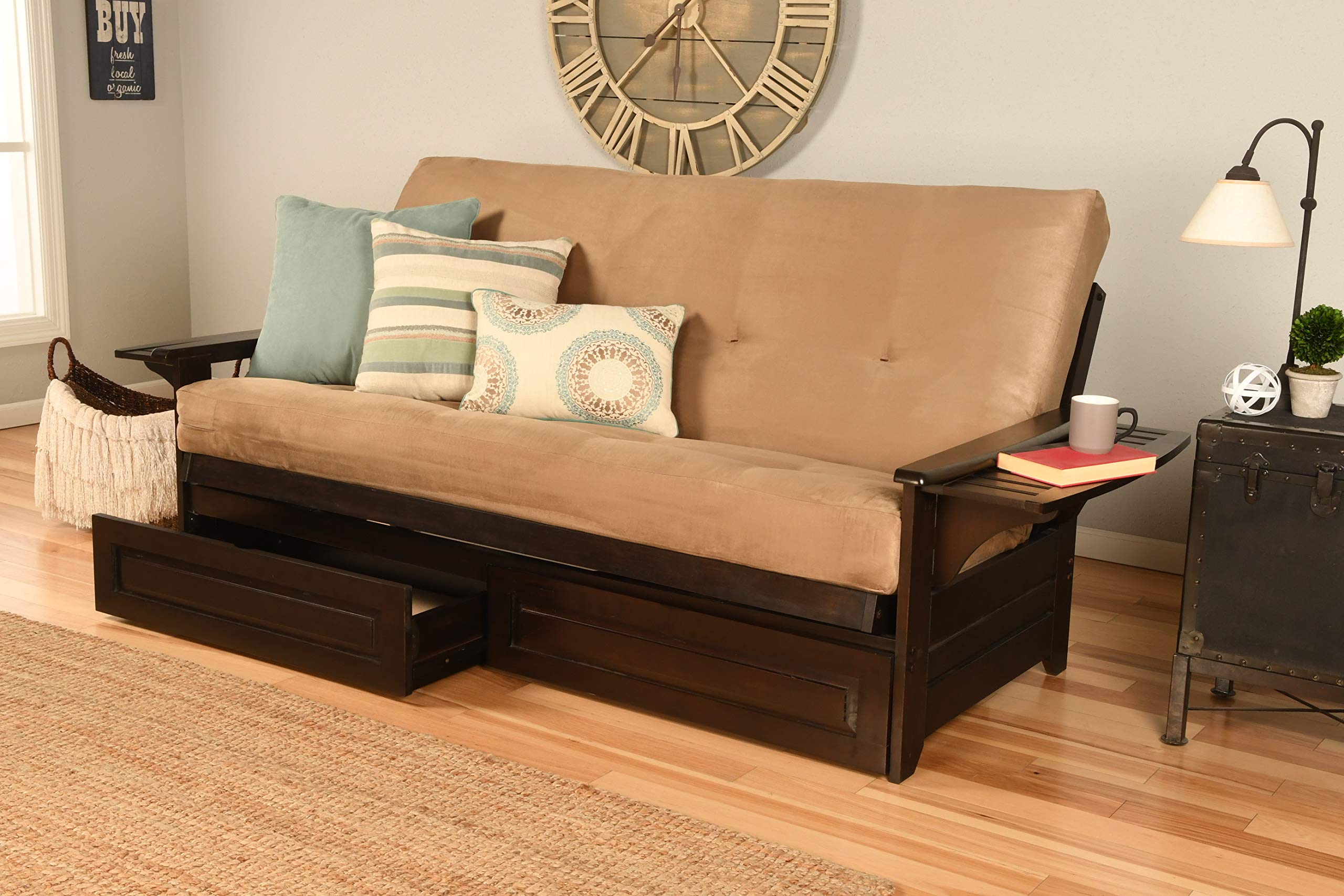 Kodiak Futons Full Size Futon in Espresso Finish, Brown