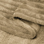Bedelite Fleece Blanket King Size - 3D Ribbed Jacquard Soft And Warm Decorative Fuzzy Blankets - Cozy, Fluffy, Plush Lightweight