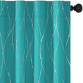 Deconovo Blackout Back Tab And Rod Pocket Curtains For Bedroom, 90 Inches Long, Set Of 2 - Thermal Insulated Curtains, Window Cu