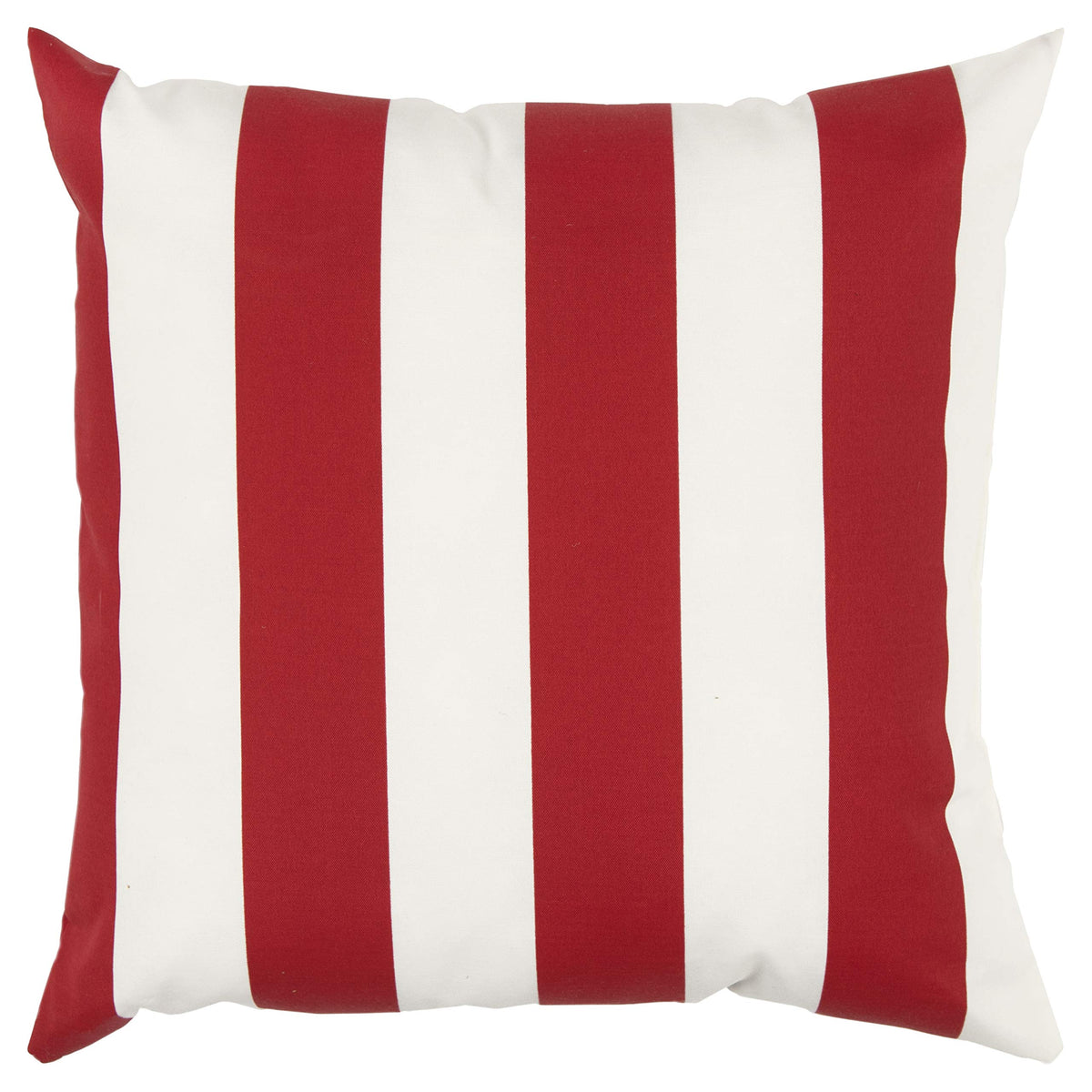 Rizzy Home Stripe 22&quot; x 22&quot; Indoor/Outdoor Polyester Pillow in Red