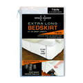 Spacemaker Extra-Long 21'' Drop Length Bed Skirt, Twin, White