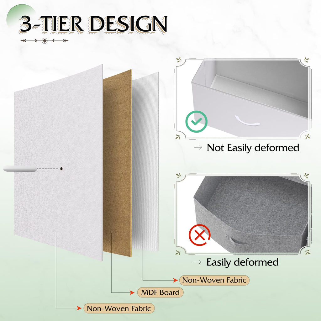 Wlive White Dresser For Bedroom With 10 Drawers, Tall Chest Of Drawers For Bedroom, Storage Drawer Unit, Organizer Unit For Hallway, Closet