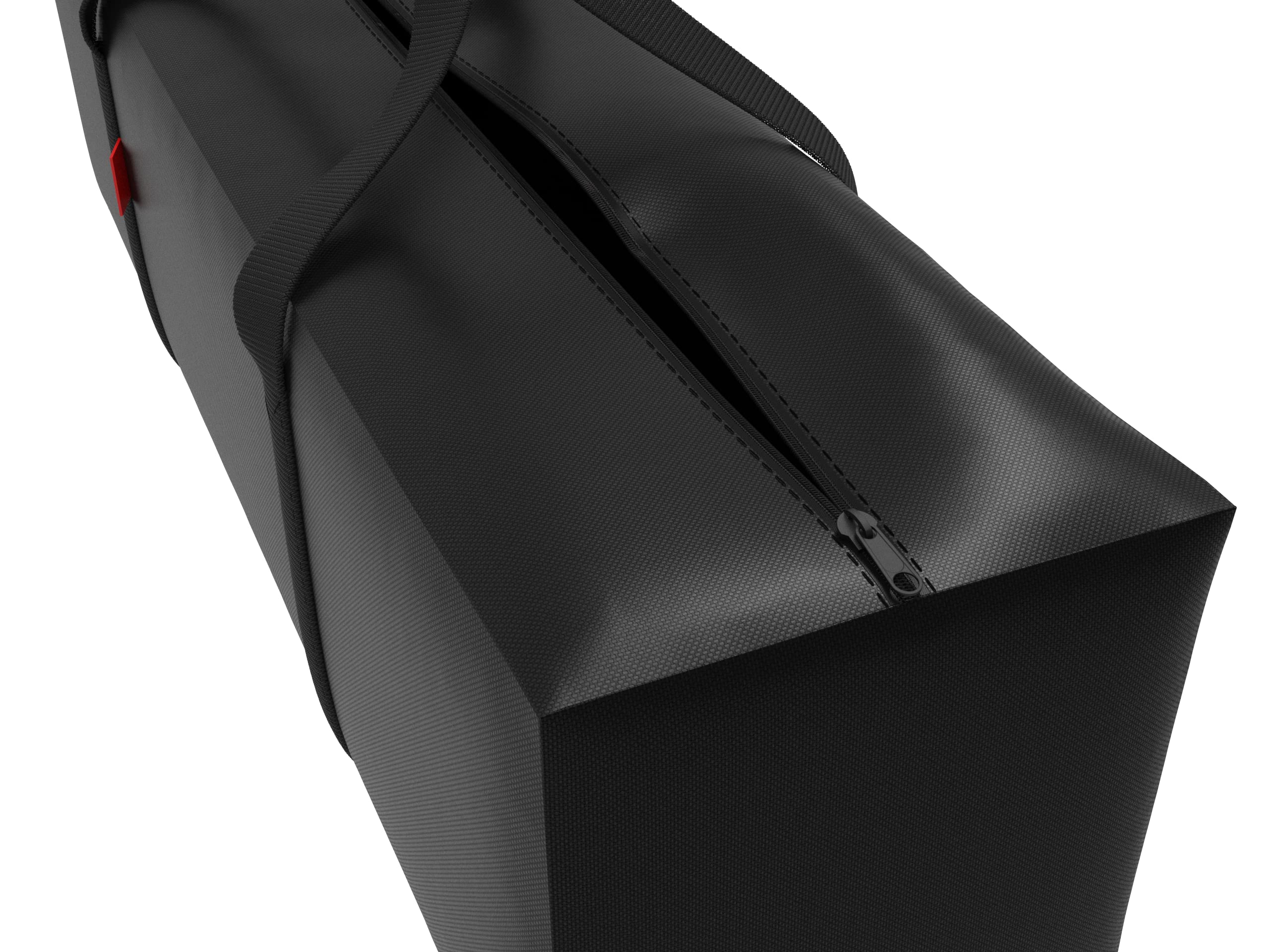 Acoveritt Outdoor Rectangular Cushion Storage Bag, Protective Zippered Storage Bags With Handles, 50''L X 13''W X 20''H Black