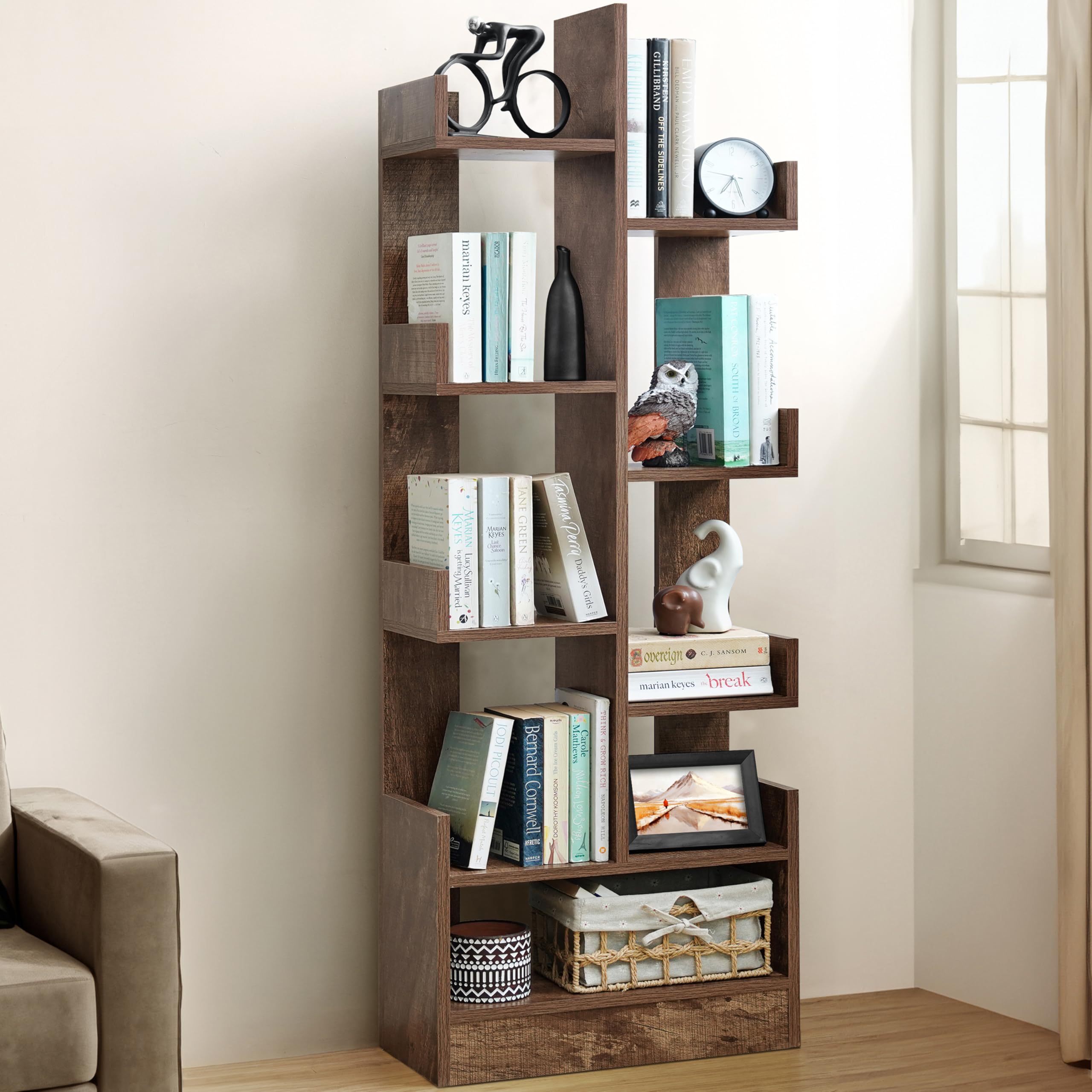 About Space Open Book Shelf Diy Book Storage Display Rack  Wooden Multipurpose Book Storage Display Organizer Rack With Solid F