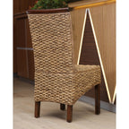 International Caravan Bunga Hyacinth Dining Chair - Sala Brown, Stylish & Durable Furniture for Home Dining Spaces