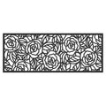 Calloway Mills Az103762248 Black Rose Rubber Doormat, 22' X 48', Black