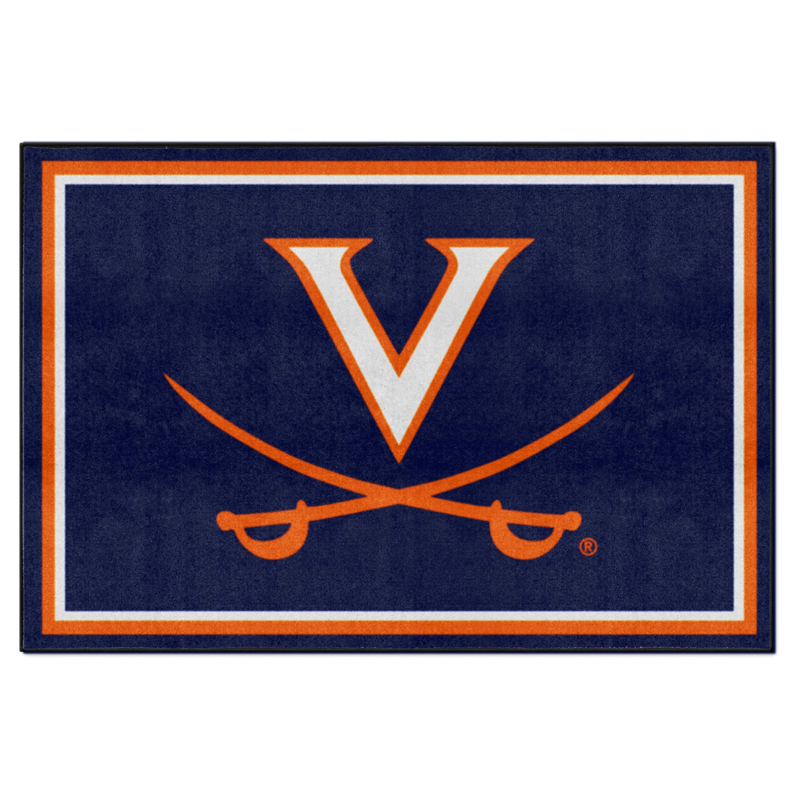 FANMATS 6315 University of Virginia 5ft. x 8 ft. Plush Area Rug