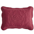 Chixin Microfiber Standard Pillow Shams Set Of 2 - Quilted Decorative Pillow Covers - Wine Red - Size (20' X 26')