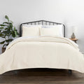 Linen Market 2 Piece Ivory Quilt Twin Size Bed Set - A Lightweight Bedspread & Machine Washable Quilts - Includes Quilted Coverl