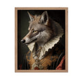 Poster Master Renaissance Animal Poster - Retro Funny Print - Gift for Artist, Friend - Aristocratic Wolf, Renaissance, Formal A