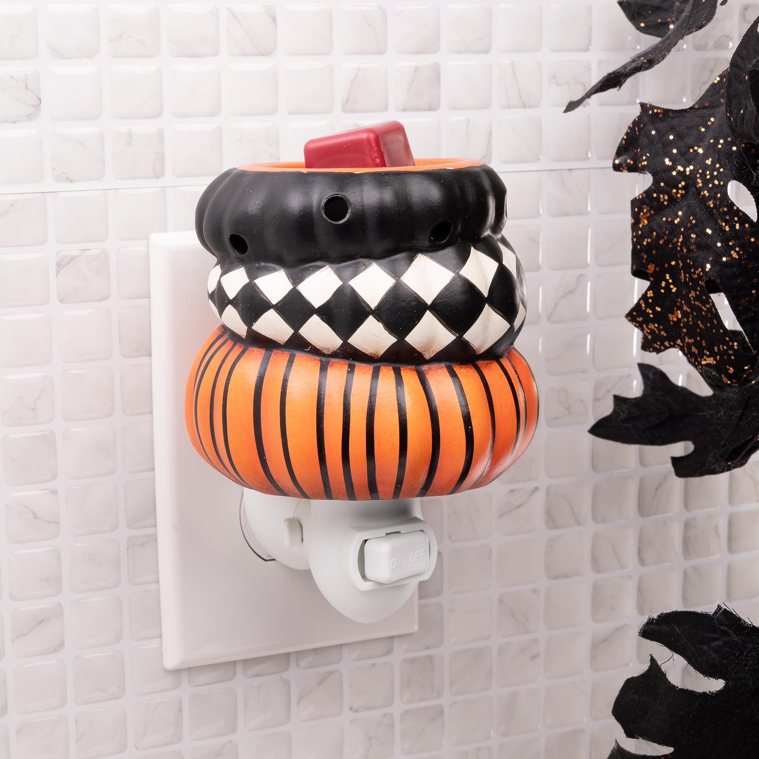 Scentsationals Halloween Collection - Scented Wax Accent Warmer - Spooky Season Wax Cube Melter & Burner - Electric Autumn Fragr