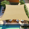 Shade&Beyond Sun Shade Sail Rectangular Curved Canopy 12'X16' Sail Shade Sand Sun Shades Permeable For Patios Backyard Deck (We