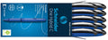 Schneider One Hybrid C Rollerball Pen, 0.3 Mm Hybrid Conical Tip, Light Blue Barrel, Black Ink, Box Of 10 Pens (183101)