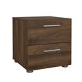 Austin 2 Drawer Nightstand, Walnut
