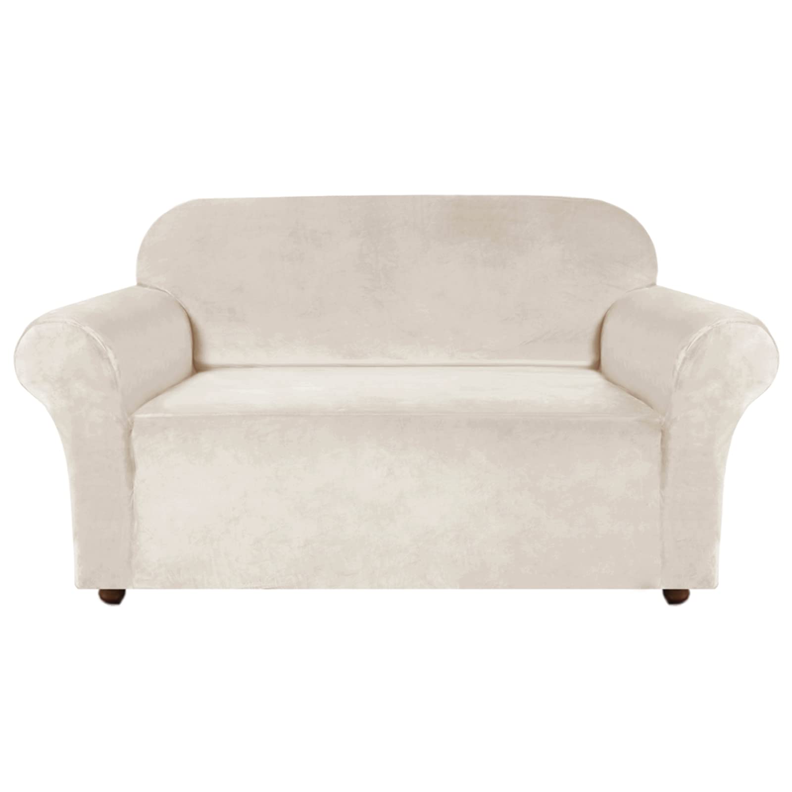 Turquoize Loveseat Covers Stretch Love Seat Couch Covers For 2 Cushion Couch Velvet Furniture Covers For Sofa And Loveseat With