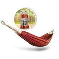 Bliss Hammocks Bh-400-Ta 40' Wide Hammock W/Hand-Woven Rope Loops & Hanging Hardware, Outdoor, Patio, Backyard Durable, Cotton