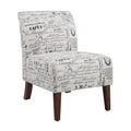 Linen Script Lily Chair
