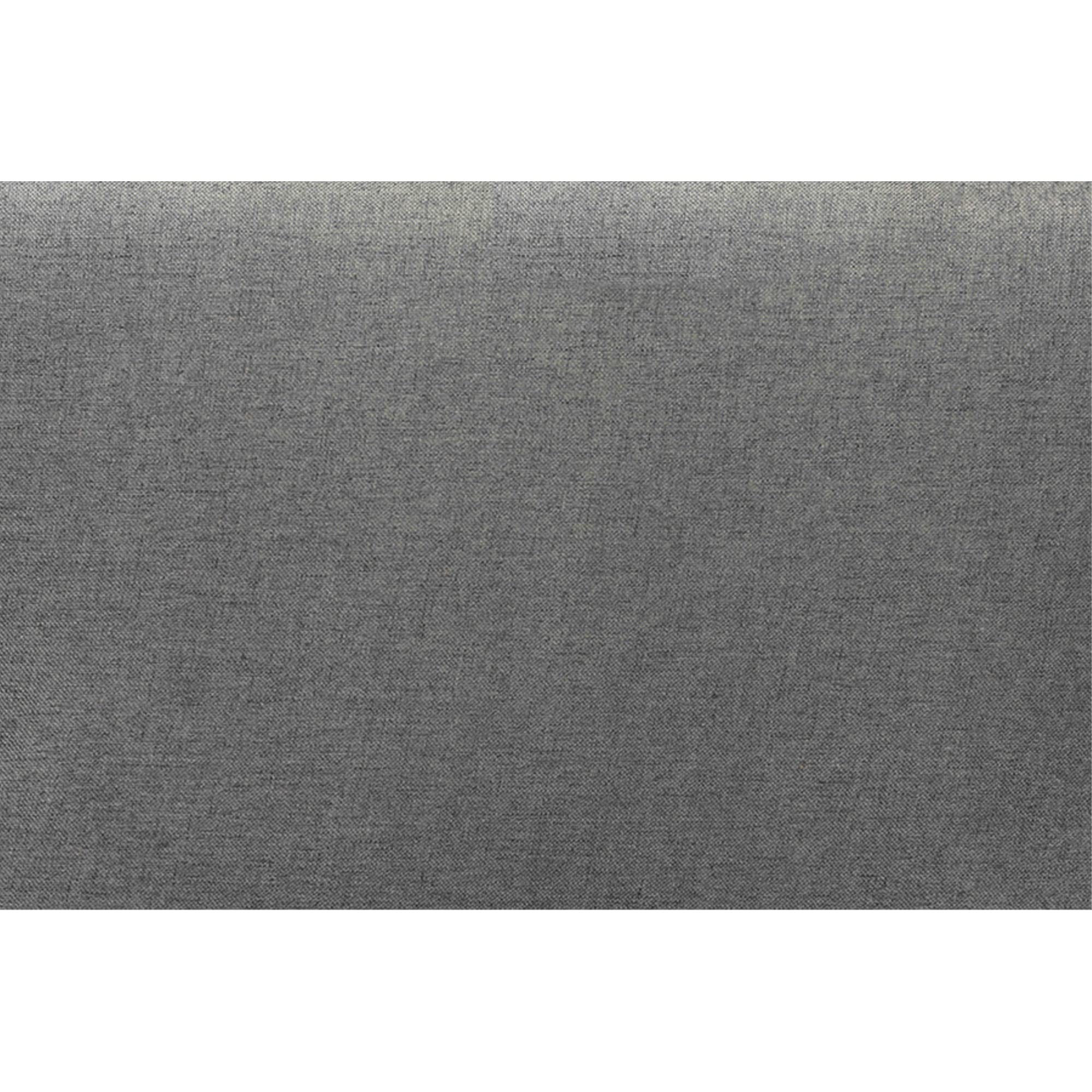 Baxton Studio Dexter Modern and Contemporary Dark Grey Fabric Upholstered and Walnut Brown Finished Wood Full Size Headboard