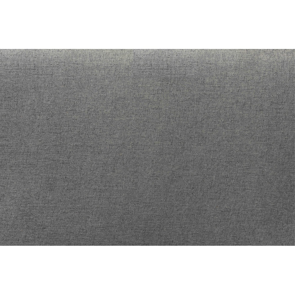 Baxton Studio Dexter Modern and Contemporary Dark Grey Fabric Upholstered and Walnut Brown Finished Wood Full Size Headboard