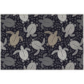 Seabreeze Sz13 Black Coastal Rug Rectangle 10' X 14'