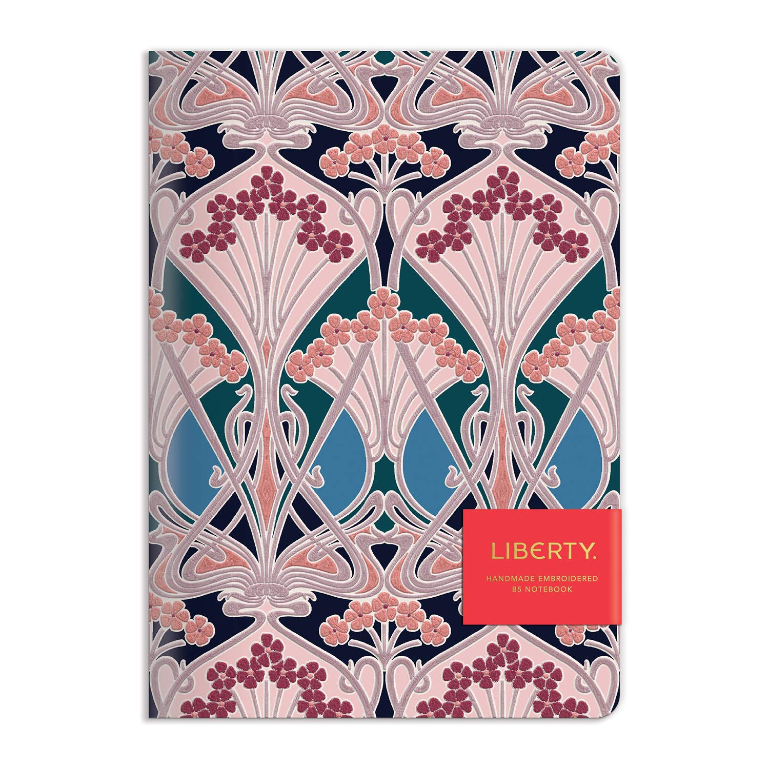 Galison Liberty London Ianthe Handmade B5 Embroidered Journal - 7.25    X 10.25    - Beautiful Writing Journal With 100 Lined Pa
