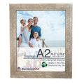 BARNWOODUSA | Farmhouse A2 Picture Frame | 1 1/2 inch Molding | 100% Reclaimed Wood | Rustic | Espresso Brown