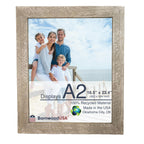 BARNWOODUSA | Farmhouse A2 Picture Frame | 1 1/2 inch Molding | 100% Reclaimed Wood | Rustic | Espresso Brown
