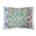 'Caroline'S Treasures 8196Pillowcase Crab And Shrimp Checkerboard Moisture Wicking Fabric Standard Pillowcase, Large, Multicolo