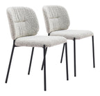 Zuo Plat Dining Chair (Set of 2) Gray