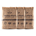 TIKI Wood Pack - 3-Pack Wood Pellets for Smokeless Fire Pits, Easy-to-Use Fire Pit Fuel for Outdoor Heating & Camping, 30+ Minut