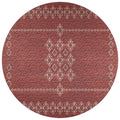 Sedona Sn3 Red Transitional Rug Round 6' X 6'