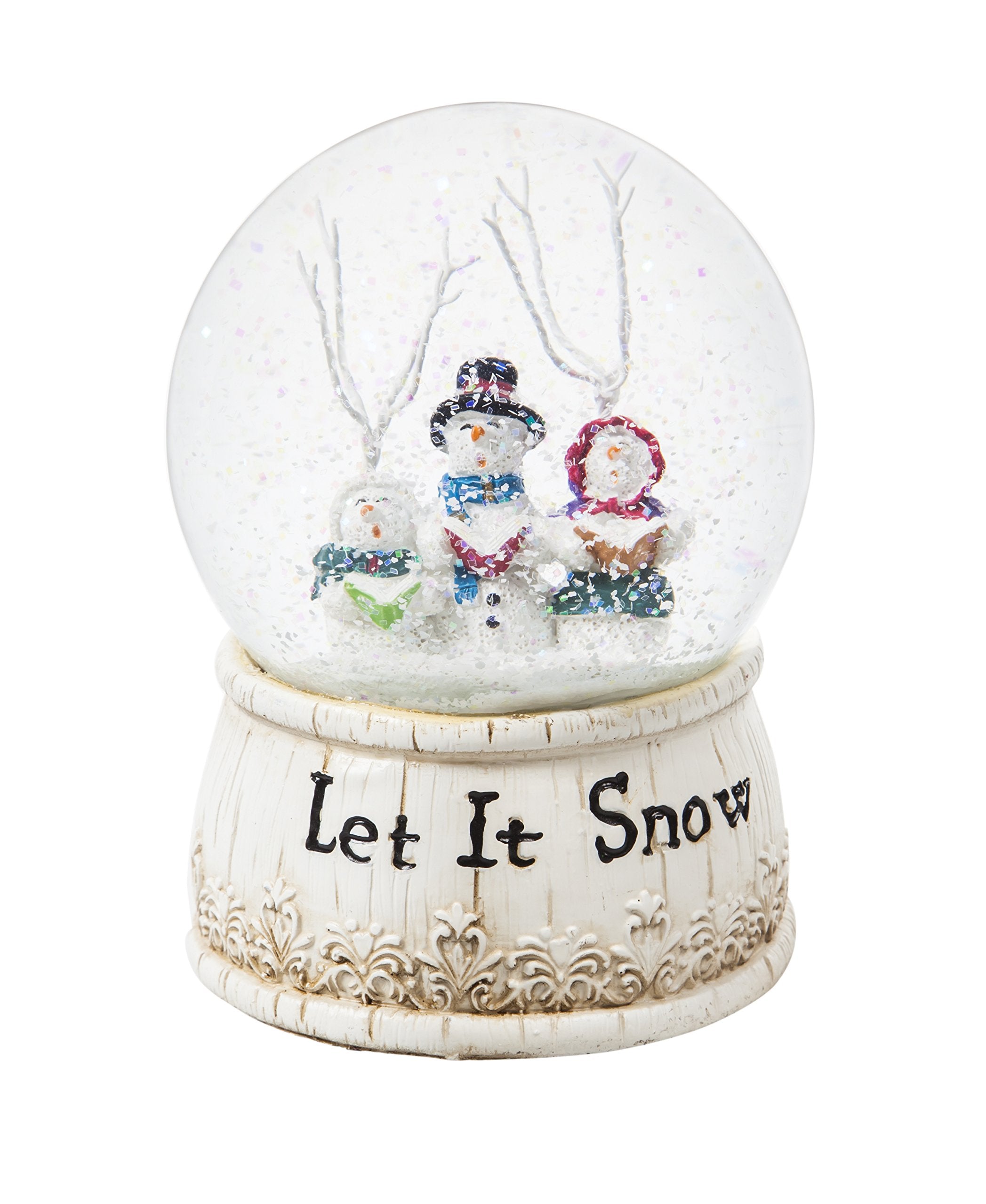 Cypress Home Beautiful Christmas Let It Snow Water Globe Table Top D  Cor - 4 X 6 X 4 Inches Indoor/Outdoor Decoration For Homes