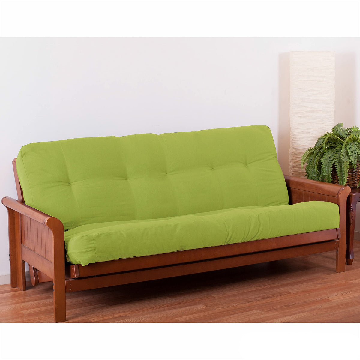 Blazing Needles Renewal 7&quot; Twill Futon Mattress, Full, Mojito Lime