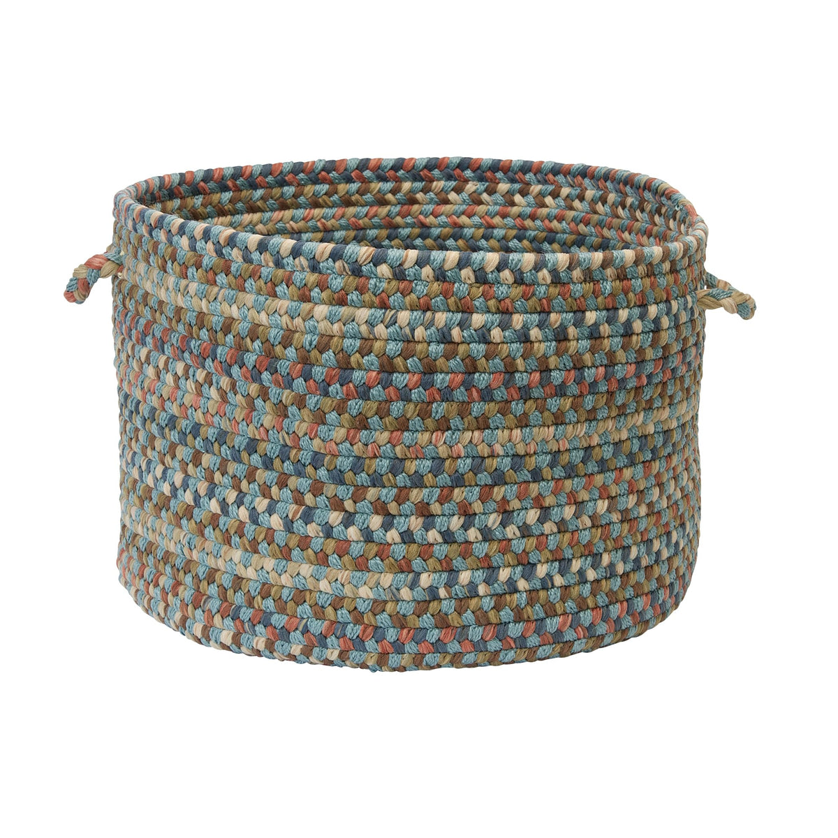Colonial Mills Cv29 14 By 14 By 10-Inch Cedar Cove Storage Basket, Light Blue