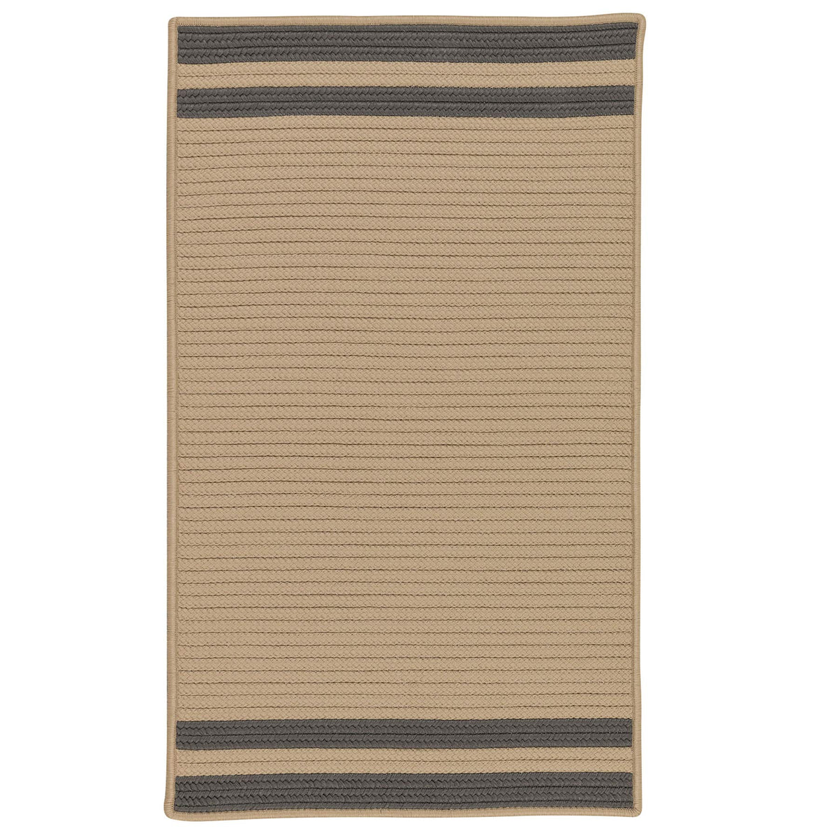 Colonial Mills Denali End Stripe Area Rug, 5X7, Grey