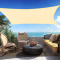 Shadespeare Custom Size 15' X 20' Beige Rectangle Sun Shade Sail Ssp1620 Canopy Durable Fabric Uv Block Awning, We Make Custom S