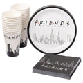 Silver Buffalo Friends the Television Series New York Skyline 60 Pack Partyware Disposable Paper Plates, Napkins, and Cups