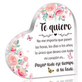 Yopyame I Love You Gifts - Spanish I Love You Acrylic Gifts For Her Him Valentines Day Couple Acrylic Keepsake Paperweight For B