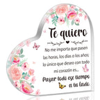 Yopyame I Love You Gifts - Spanish I Love You Acrylic Gifts For Her Him Valentines Day Couple Acrylic Keepsake Paperweight For B