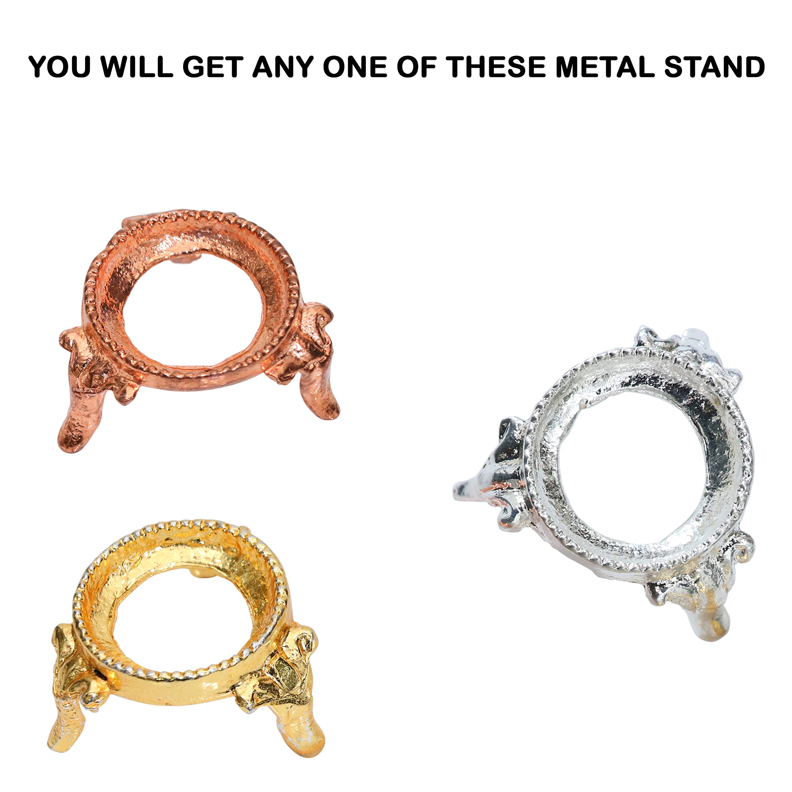 Crocon Black Tourmaline Stone Sphere With Metal Stand Gemstone Sphere Healing Ball Sculpture Figurine For Fengshui Divination Ho