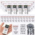 Wonderjune 20 Sets Employee Appreciation Gifts Bulk Funny You Rock Gift for Teachers Coworker Positive Emotional Smile Resin Sto